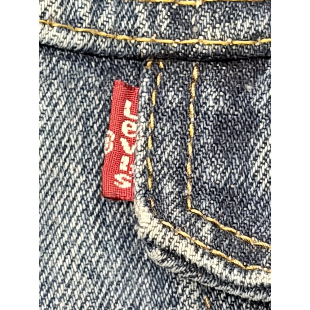 Levis Relaxed Fit Trucker Jean Jacket Denim Red Tab Blue Mens Large 72335-0042 - Picture 15 of 16
